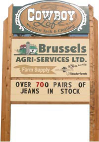 Sign for Brussels Agri Services